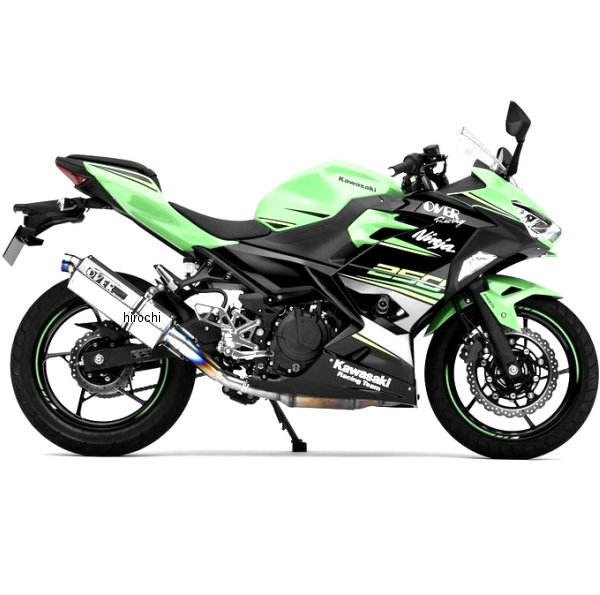 オーヴァー OVER スリップオンマフラー TTフォーミュラ 18年 Ninja250 フルチタン 17-693-03 HD店