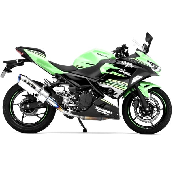 オーヴァー OVER スリップオンマフラー TTフォーミュラ RS 18年 Ninja250 フルチタン 17-693-04 HD店