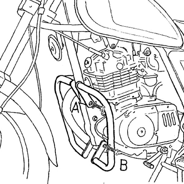 ヘプコアンドベッカー HEPCO&BECKER エンジンガード 91年-96年 GN125 クローム 501311 00 02 HD店