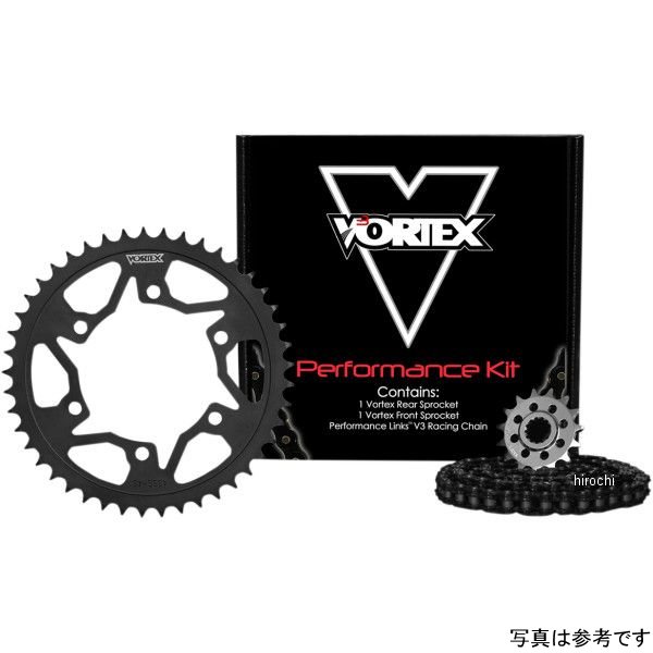 【USA在庫あり】 ボルテックス Vortex チェーン、スプロケット キット 520SX3/15T/46T 07年-17年 Versys 650 1230-1163 HD店