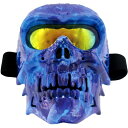 【メーカー在庫あり】 マッドマックス MAD MAX フェイスマスク ドクロ 防風 ミラーシールド ゴーグル MO012 TYPE3 青 MM40-MO012-03 HD店