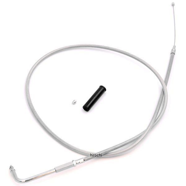 【メーカー在庫あり】 キジマ スロットルケーブル(引き) 96年-17年 Big Twin ステンメッシュ 1130mm HW..