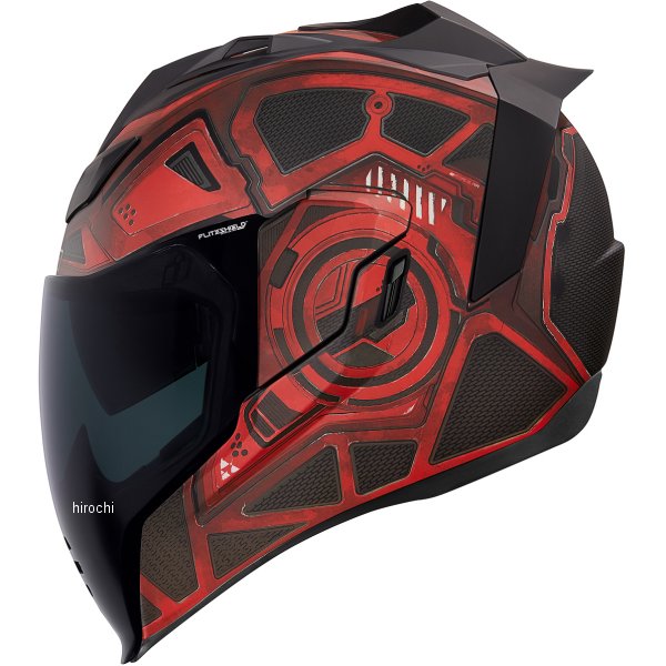 アイコンICONフルフェイスヘルメットAIRFLITEBLACKCHAIN赤XSサイズ0101-13282HD店