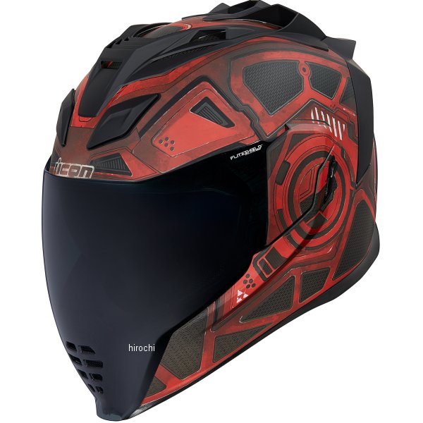 アイコンICONフルフェイスヘルメットAIRFLITEBLACKCHAIN赤LGサイズ0101-13285HD店