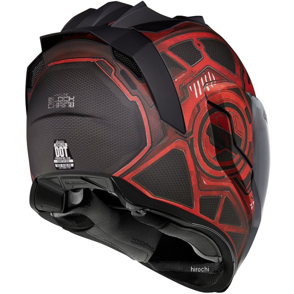 アイコンICONフルフェイスヘルメットAIRFLITEBLACKCHAIN赤LGサイズ0101-13285HD店