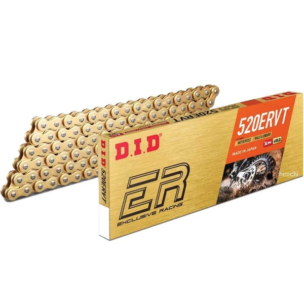 DID 大同工業 チェーン 520ERVTシリーズ ゴールド 152L カシメ 4525516358873 HD店