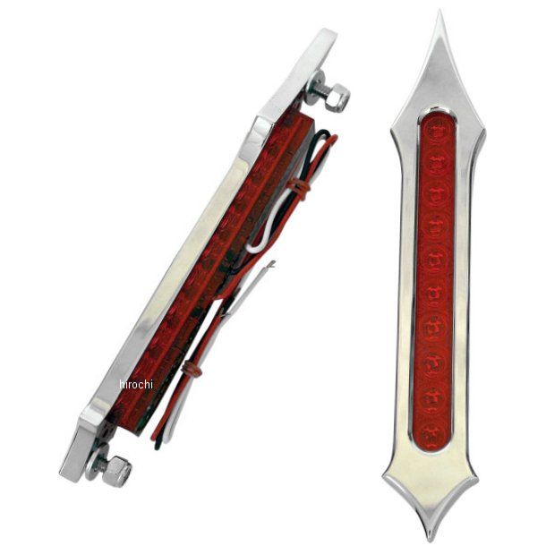 【USA在庫あり】 アクトロニクス Accutronix LED サドルパック用 トライバル スロット 赤レンズ/クローム 2040-1543 HD店