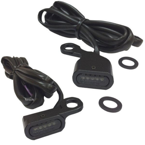 【USA在庫あり】 DRAG LEDハンドルバーマーカーライト 00年-14年 ソフテイル 黒/スモーク 2040-2135 HD店