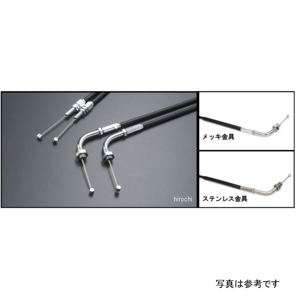 アクティブ ACTIVE スロットルワイヤー 引き側 13年-16年 グロム メッキ金具/アウ...