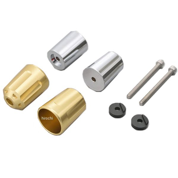 【メーカー在庫あり】 デイトナ ヘビーウエイトバーエンド リボルバー M6 ヤマハ車 ゴールド 17273 HD店