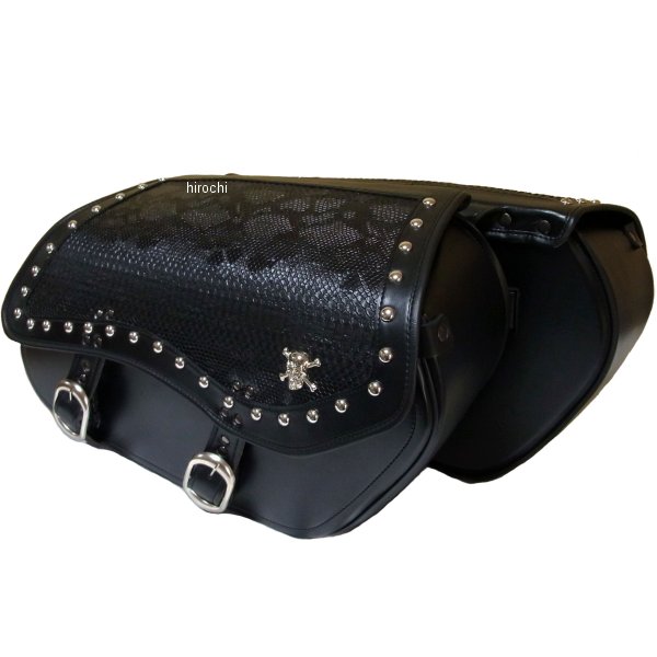 クロス Xross ラージサイドバッグ ダブルバッグ 3Dパイソン 黒 BS-401-1S HD店