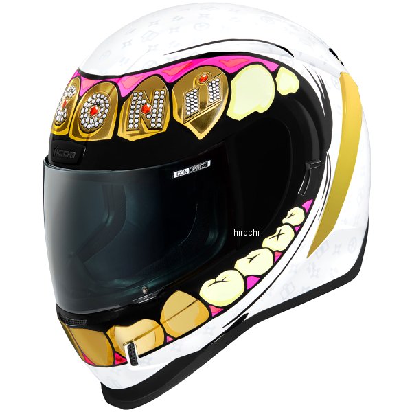 全国宅配無料 アイコン Icon 年秋冬モデル フルフェイスヘルメット Airform Grillz 白 Sサイズ 0101 Hd店 楽天市場 Www Ugtu Net