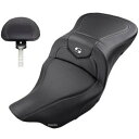 【USA在庫あり】 808-07B-185BRHC サドルメン Saddlemen シート 加熱 Road Sofa カーボン パックレスト付き 0801-1194 HD店