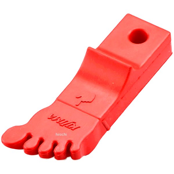【メーカー在庫あり】 キジマ 足型サイドスタンドゴム レッド カブ 213-9001 HD店