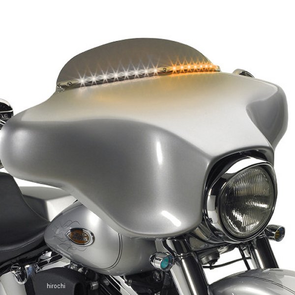 【USA在庫あり】 サイクルビジョン Cycle Visions ウインドシールド LEDトリム 96年-13年 FLHT クローム 2040-1552 HD店
