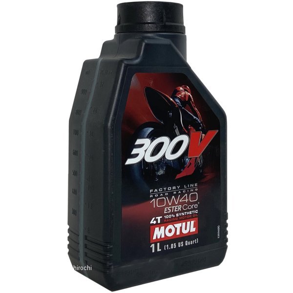 【即納】 モチュール MOTUL 300V 100％エステル化学合成 4スト エンジンオイル 10W40 1リットル 104120 HD店