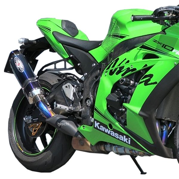 ビート BEET スリップオンマフラー ナサートエボリューション TYPE2 17年-19年 ZX-10RR ブルーチタン 0222-KF3-BL HD店