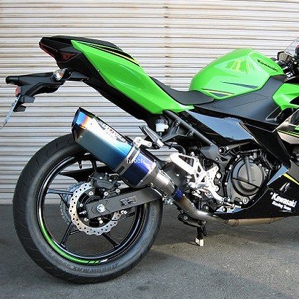 【メーカー在庫あり】 ビート BEET スリップオンマフラー ナサートエボリューション TYPE2 18年 Ninja250 ブルーチタン 0228-KE5-BL HD店
