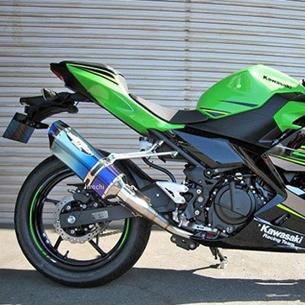 ビート BEET フルエキゾースト ナサートRエボリューション TYPE2 18年 Ninja250 ブルーチタン 1002-B56-BL HD店