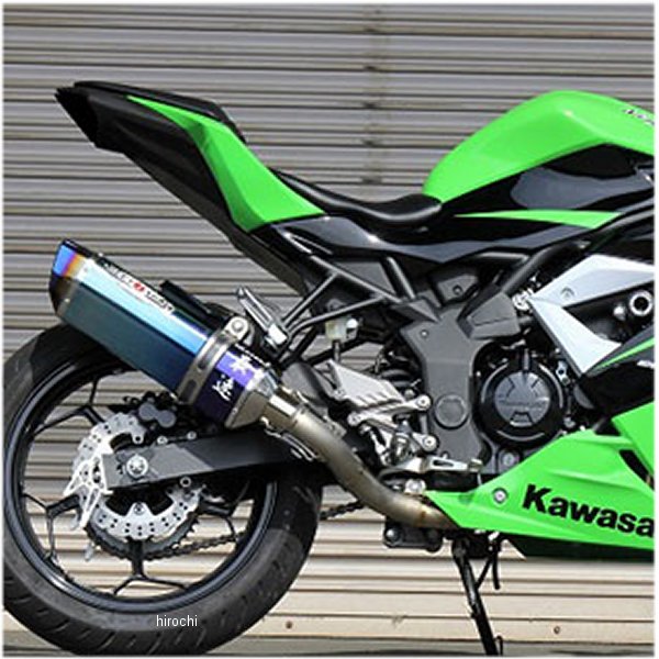 ビート BEET ステンレスレーシングマフラー ナサートRエボリューション ST250F用 ブルーチタン Ninja250SL 1003-B24-BL HD店
