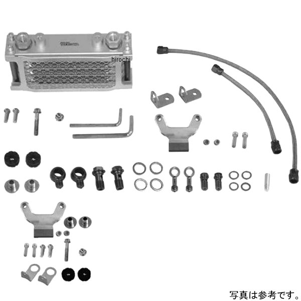 SP武川 コンパクトクールオイルクーラーキット 4段/スリム モンキー、ゴリラ マグネシウムCカバー 07-07-0177 HD店