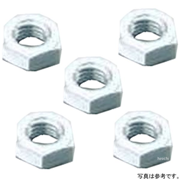 【メーカー在庫あり】 キタコ 六角ナット3種薄型 M5 ユニクロ 5個入り 0900-001-08003 HD店