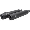 【メーカー在庫あり】 S&Sサイクル S&S Cycle スリップオンマフラー Grand National 08年以降 FXDF 黒セラミック 550-0725 HD店