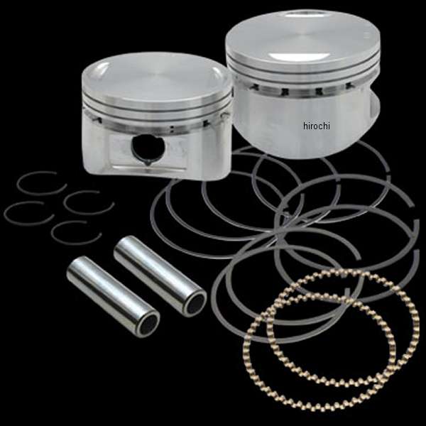 【メーカー在庫あり】 S&S フラットトップピストンセット スタンダード 84年-99年 ビッグツイン 103イ..