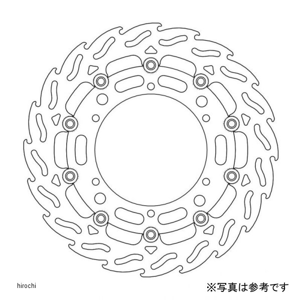 モトマスター MOTO-MASTER フロント フレイム ステンローター ブラックインナー φ300/左 98年-03年 YZF-R1 MM112032SB HD店