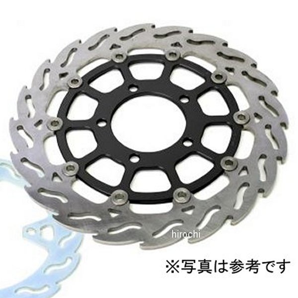 モトマスター MOTO-MASTER フロント フレイム ステンローター ブラックインナー φ320/左 04年-06年 YZF-R1 MM112242SB HD店