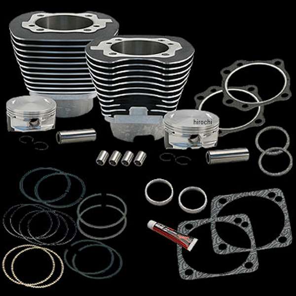 【メーカー在庫あり】 S&S 4-1/8インチ シリンダー&ピストンキット黒 99年-06年　T117 910-0227 HD店