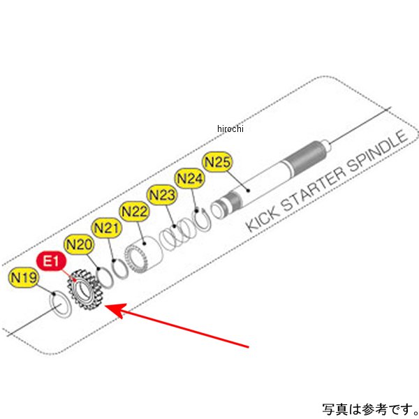 キタコ キックギヤ23T305-1418113楽天 HD店　