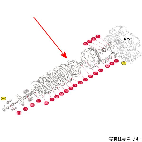キタコ クラッチプレッシャープレート スーパークラッチ 307-1083704 HD店