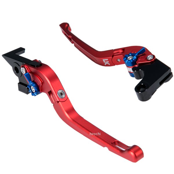 【メーカー在庫あり】 ユーカナヤ U-KANAYA ビレットレバーセット 可倒式Rタイプ 20年 ZX-25R マットレッド KA077-086-0715 HD店