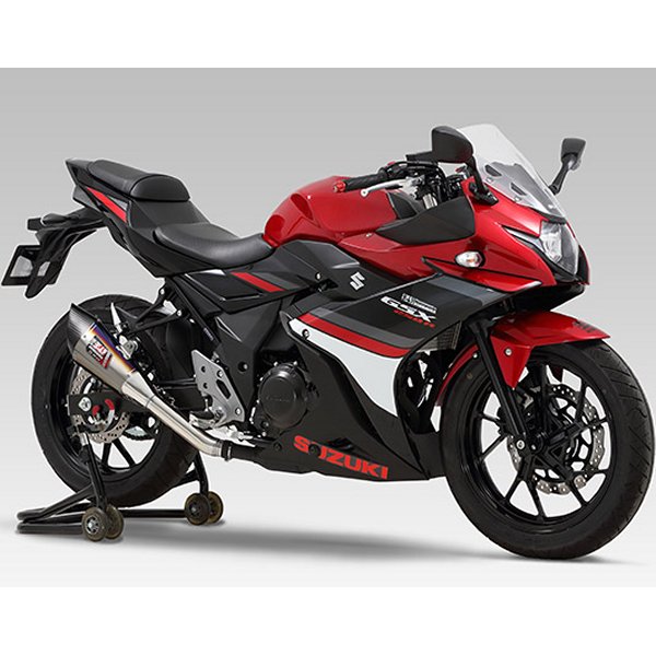 【メーカー在庫あり】 ヨシムラ スリップオンマフラー R-11 EXPORT SPEC 17年 GSX250R チタンブルーカバー 110-139-5E80B HD店