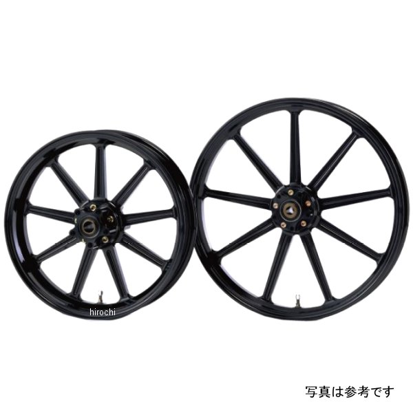 グライド GLIDE アルミ鍛造ホイール 9S フロント 250-19 グロスブラック 08年-13年 DYNA 31690016 HD店