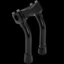 【メーカー在庫あり】 ビルトウェル Biltwell 8in マードックプルバックライザー 黒 6404-201-08 HD店