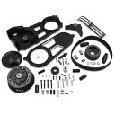 【メーカー在庫あり】 ベルトドライブ Belt Drives 2インチ ベルトドライブ キット 90年-06年 FLH/FLT 黒 EVO-11S-2B HD店