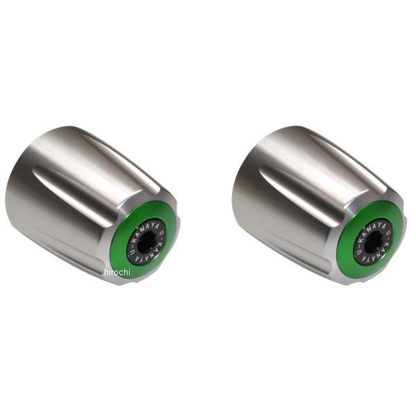 【メーカー在庫あり】 ユーカナヤ U-KANAYA アルミビレットハンドルバーエンド グルーヴタイプ NC700S/700X/NC750S/NC750X シルバー/緑 BEGVSV-HO38-GR HD店