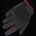 【メーカー在庫あり】 ビルトウェル Biltwell モトグローブ 黒/レッド Lサイズ 1501-0108-004 HD店(2)