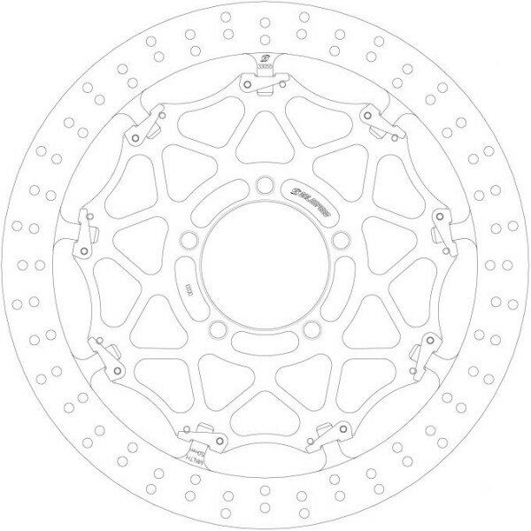 ゲイルスピード GALE SPEED クロスロック ディスクローター φ330 フロント 左 16年-20年 ZX-10R(SE、RR不可) GSBDF0033L HD店