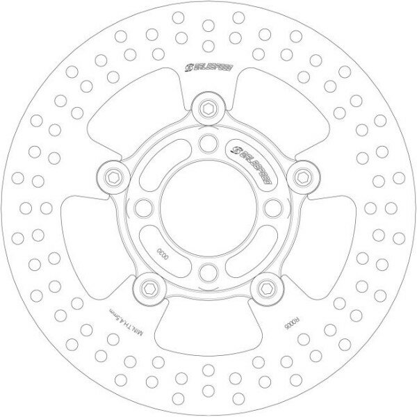 ゲイルスピード GALE SPEED モノフローティング ディスクローター φ250 リア 97年-08年 Z1000MK2 カスタムサイズ GSBDR0017 HD店