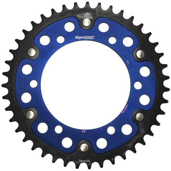【メーカー在庫あり】 スーパースプロックス SUPERSPROX リアスプロケット ステルス 498-43T 青 RST-498:43-BLU HD店