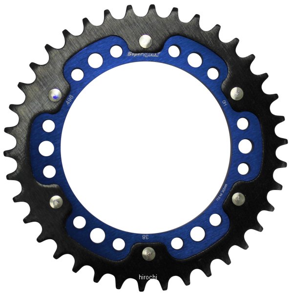 【メーカー在庫あり】 スーパースプロックス SUPERSPROX リアスプロケット ステルス 498-38T 青 RST-498:38-BLU HD店