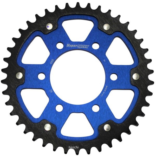 【メーカー在庫あり】 スーパースプロックス SUPERSPROX リアスプロケット ステルス 488-42T 青 RST-488:42-BLU HD店