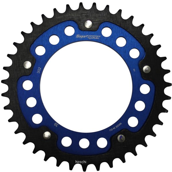 【メーカー在庫あり】 スーパースプロックス SUPERSPROX リアスプロケット ステルス 302-39T 青 RST-302:39-BLU HD店