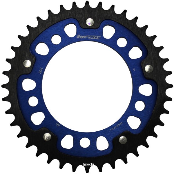 【メーカー在庫あり】 スーパースプロックス SUPERSPROX リアスプロケット ステルス 302-40T 青 RST-302:40-BLU HD店