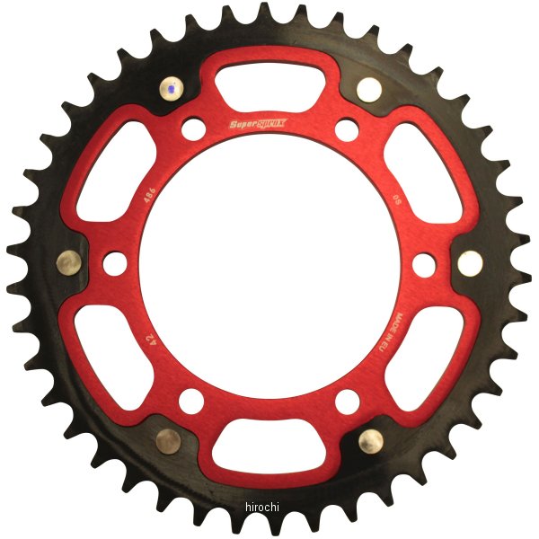スーパースプロックス SUPERSPROX リアスプロケット ステルス 486-42T 赤 RST-486:42-RED HD店