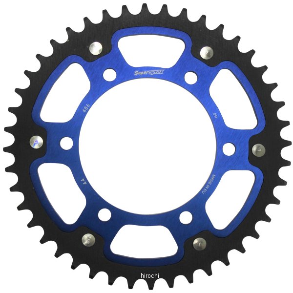 【メーカー在庫あり】 スーパースプロックス SUPERSPROX リアスプロケット ステルス 486-44T 青 RST-486:44-BLU HD店