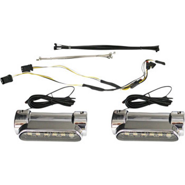 【USA在庫あり】 カスタム ダイナミクス エンジンガードLED ウインカー機能付 14年以降 クローム 2040-2528 HD店